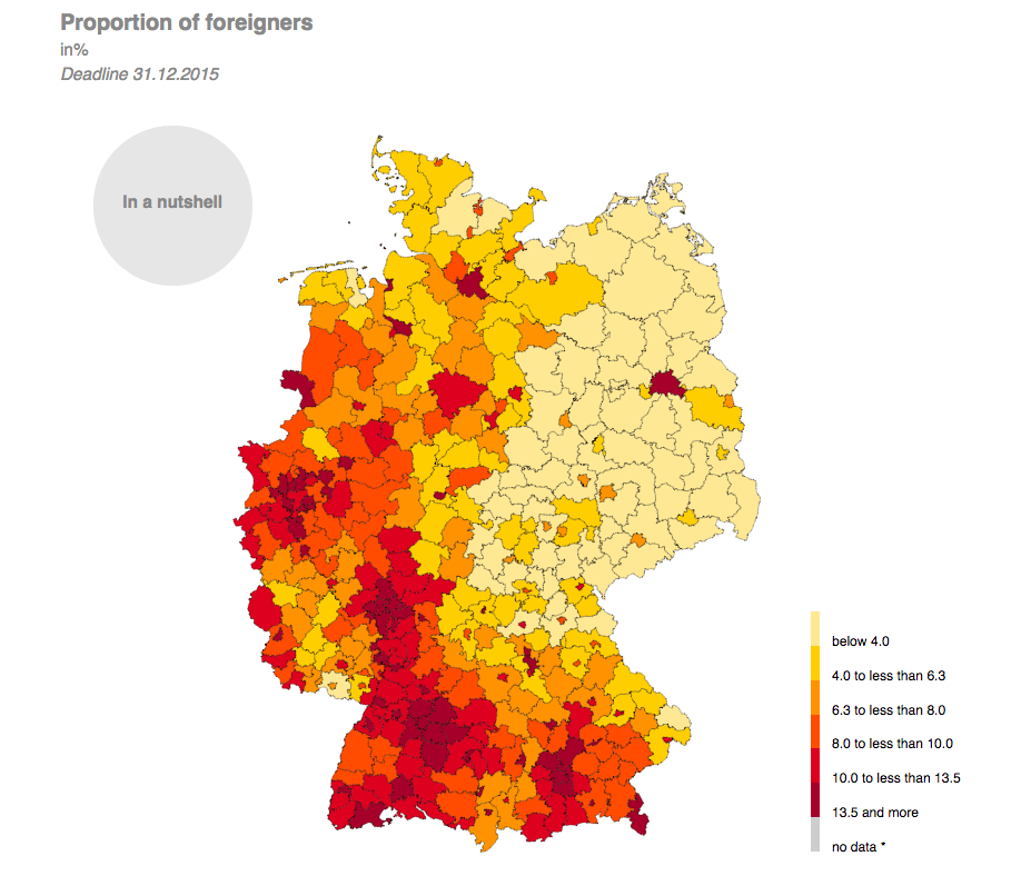 Germany Map of Foreign Population - A Dangerous Method:  Zurich University Study Exemplifies Double-Edged Sword of Migration Policy in Europe