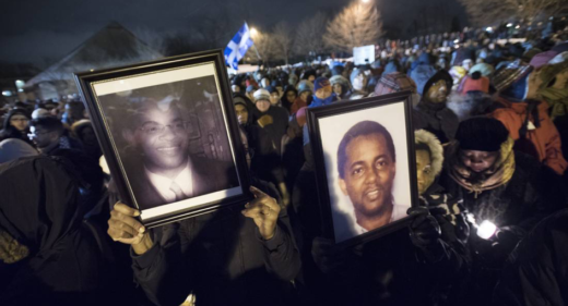 Image Credit: Fred Lum at the Globe and Mail. A vigil held for the lives lost in the Quebec City Mosque