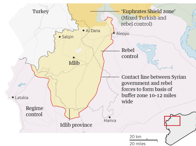 idlibmap 640x476 - Consequences of the Ongoing Offensive in Idlib