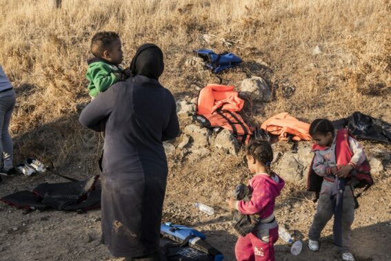 Refugees on the Greek islands awaiting asylum