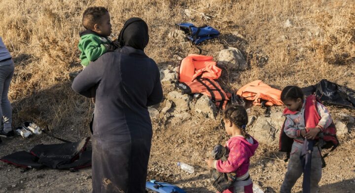 Refugees on the Greek islands awaiting asylum