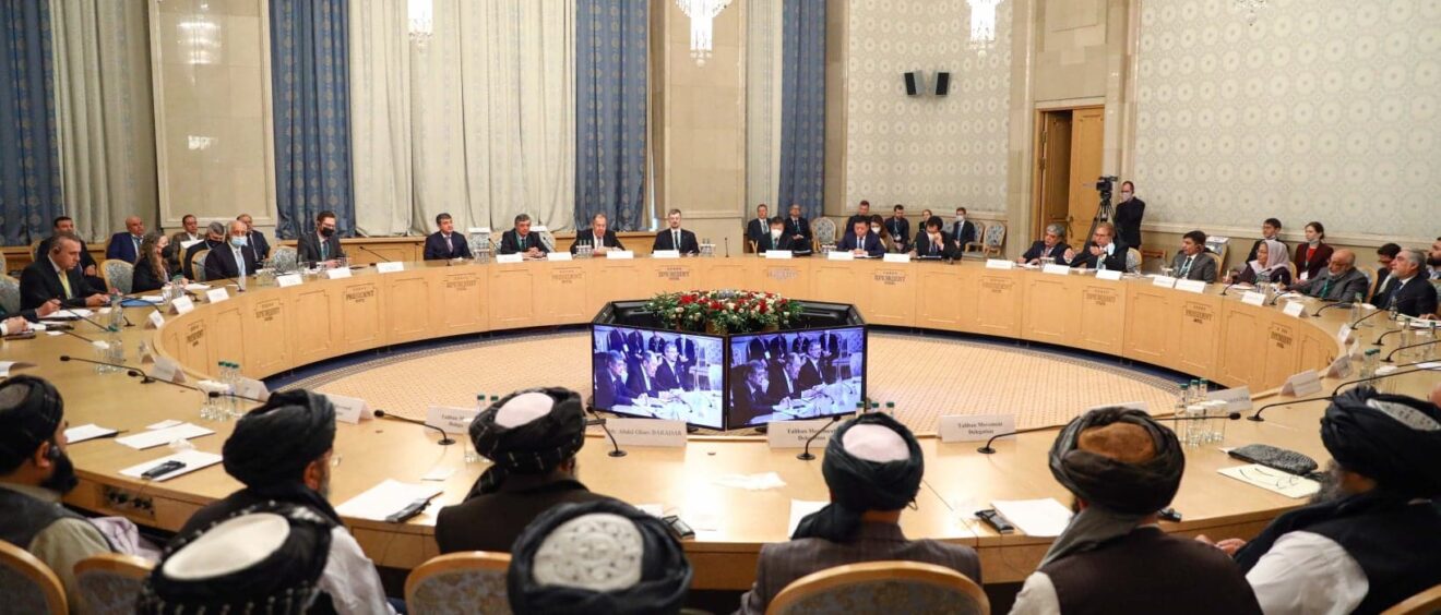 Current Afghan peace talks taking place in Moscow, Russia.