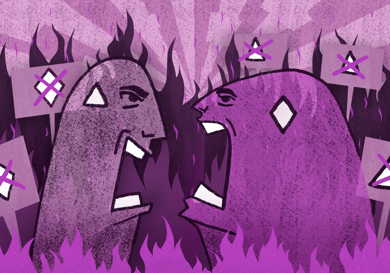 Reciprocal Radicalisation purple - Blog