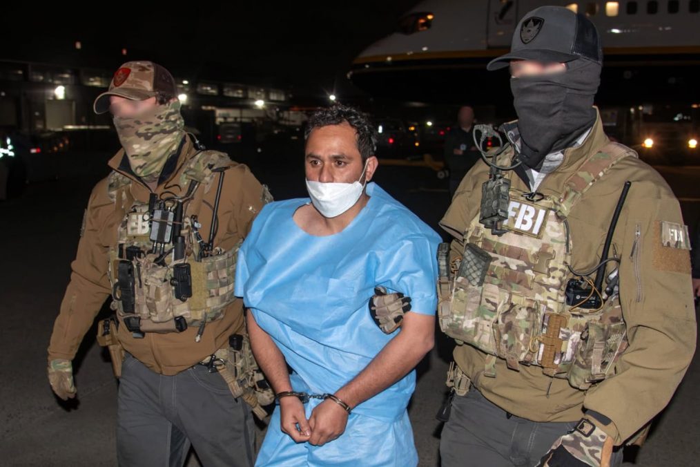 Mohammad Sharifullah, alleged to be a co-conspirator in the murder of American soldiers at Abbey Gate in Afghanistan, was apprehended and extradited Tuesday. @FBIDirectorKash via X.com ISIS-K